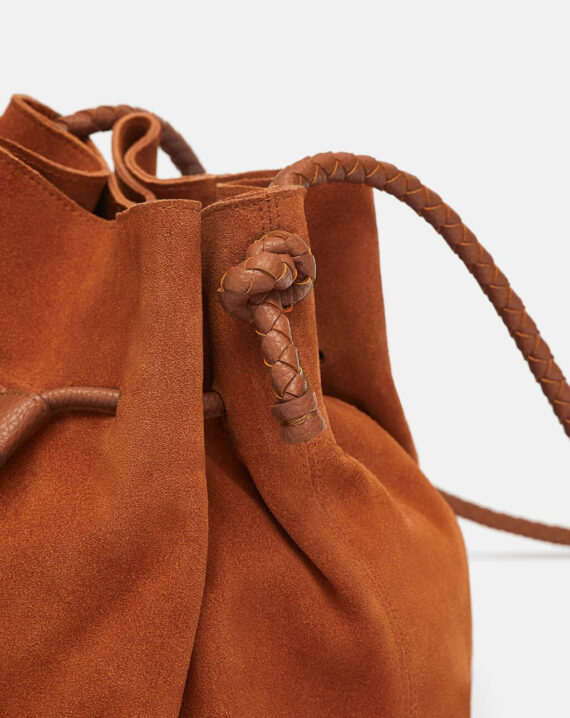 Split Crossbody Bucket Bag - Image 5