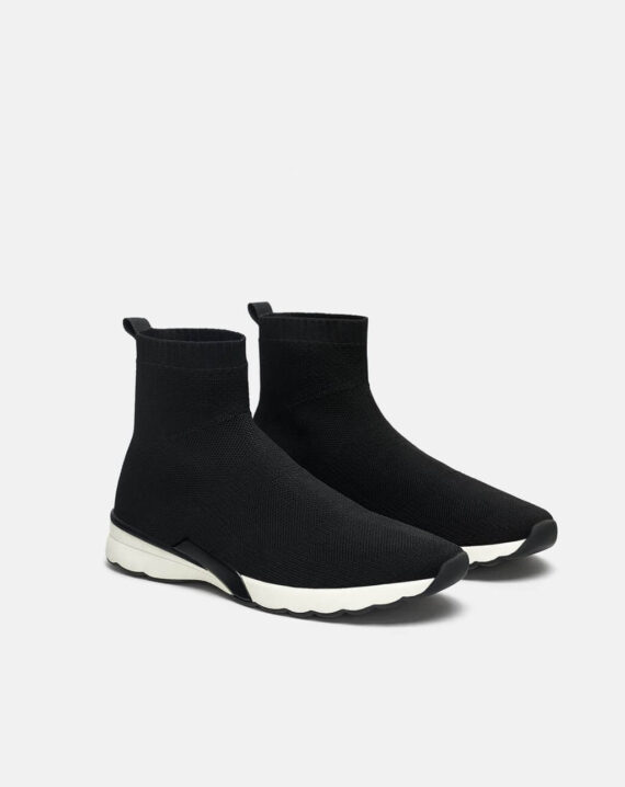 Fabric Top High Sneakers - Image 3
