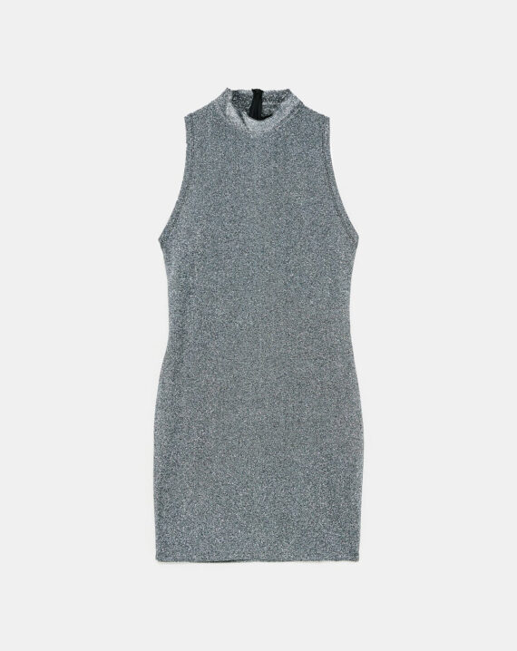 Shimmer Long Sleeve Dress - Image 5